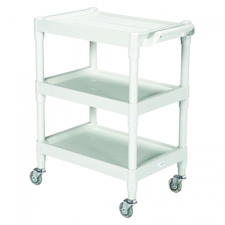 GRAHAM-FIELD Medium/Heavy Duty Stainless Steel, 3 Shelf, 300lb capacity (Assembled) 63500